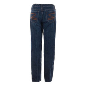 Seven 7 Jeans 8 Skinny dark wash S logo denim pant bottom boyfriend Thick Stitch